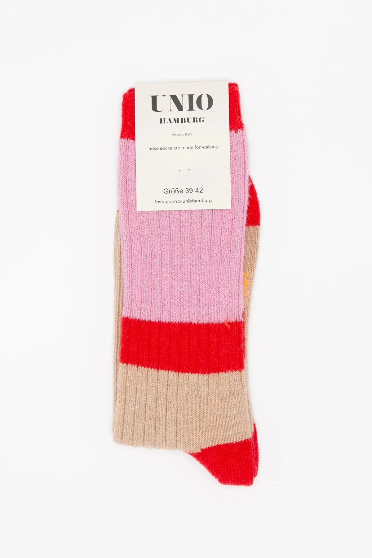 Socken CALM GLITZI cherry - rose Col.6 Socken UNIO Hamburg 
