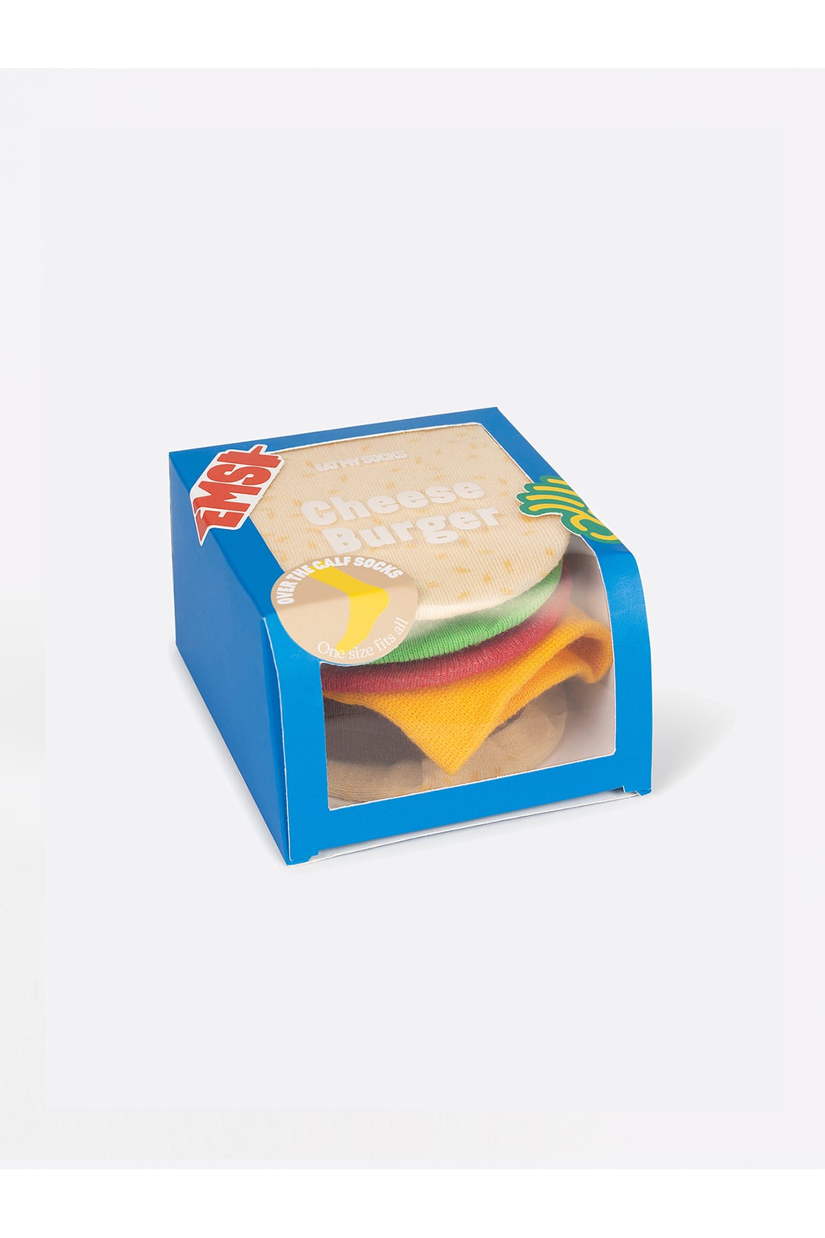 Socken Cheeseburger Socken Eat my Socks 