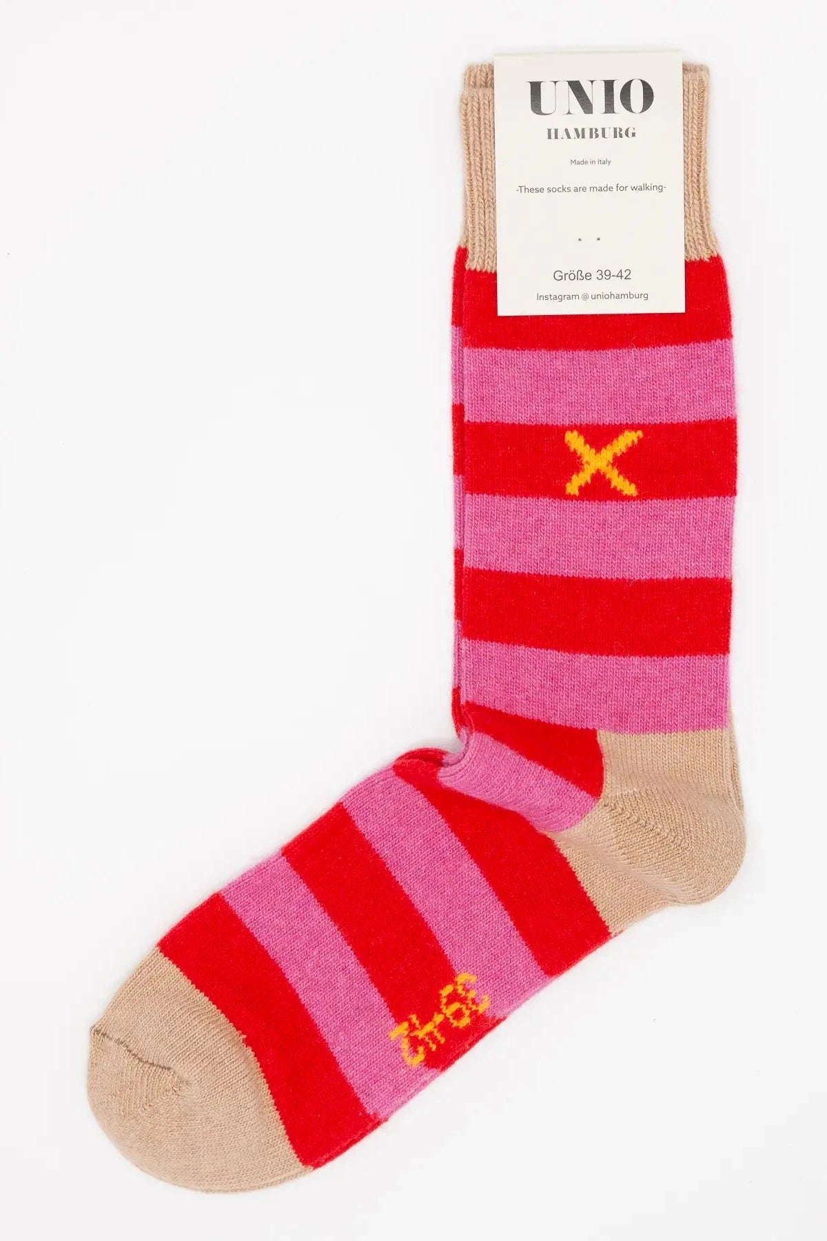 Socken COSY red - barbie Col.8 Socken UNIO Hamburg 