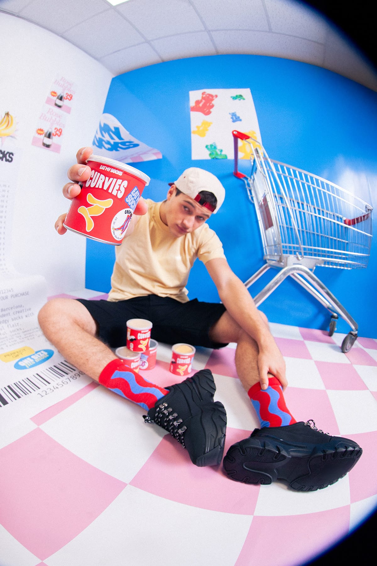 Socken Curvies Socken Eat my Socks 