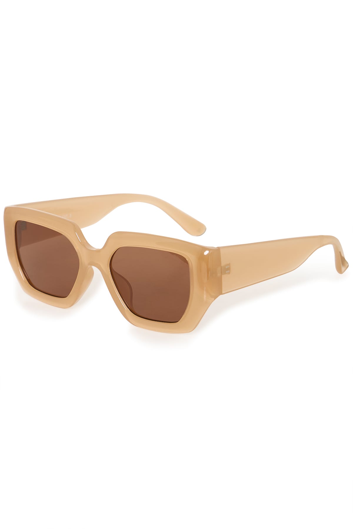 Sonnenbrille IASOFIA BOX SUNGLASS Peach Beige Sonnenbrille ICHI 