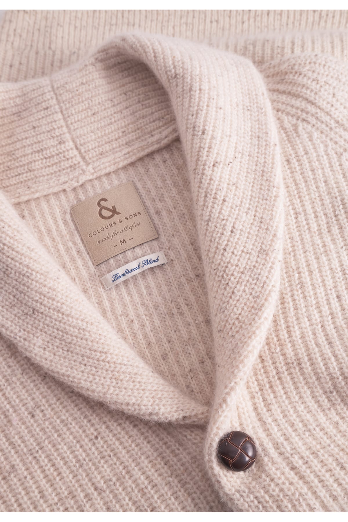 Strickjacke Cardigan-Donegal Offwhite Strickjacke Colours&Sons 