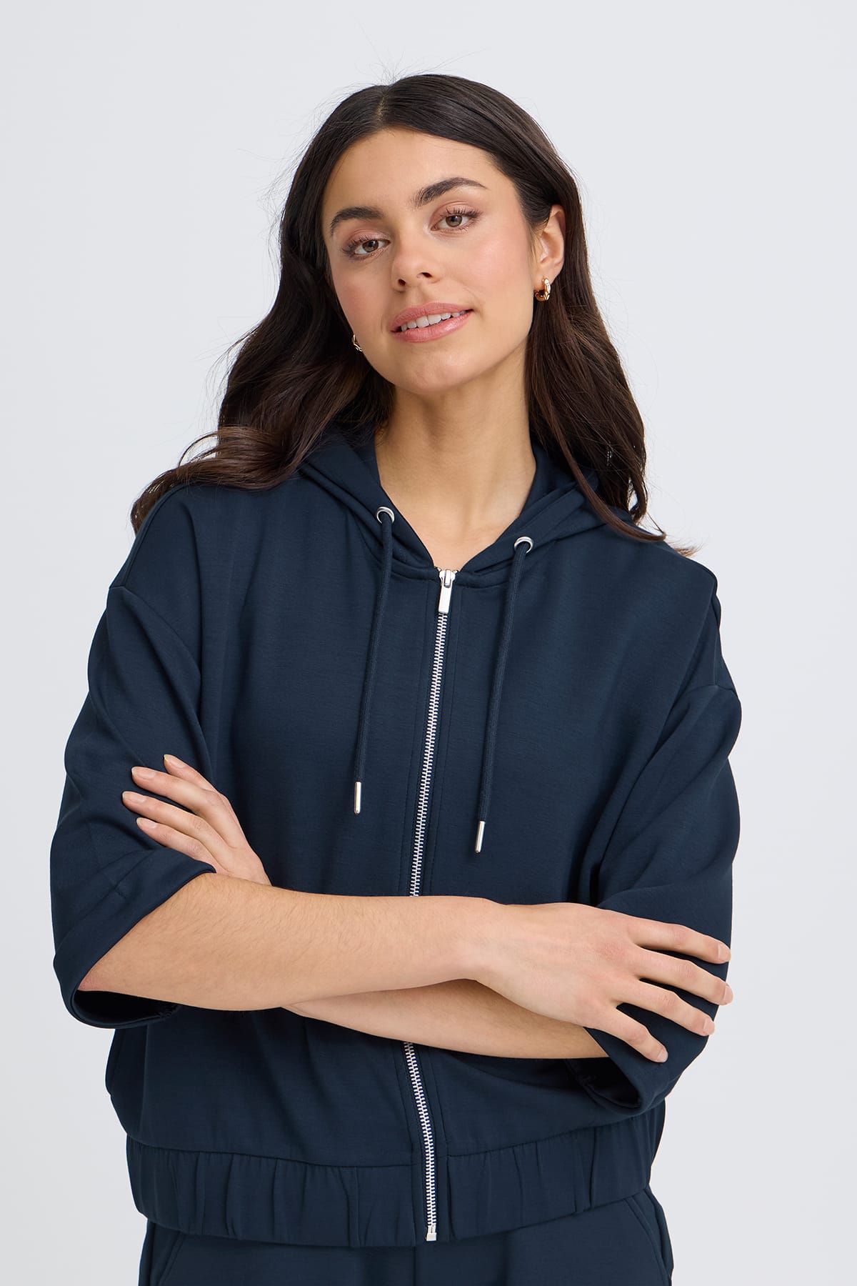 Sweatjacke FRAURORA JA 2 Navy Blazer Sweatjacke Fransa 