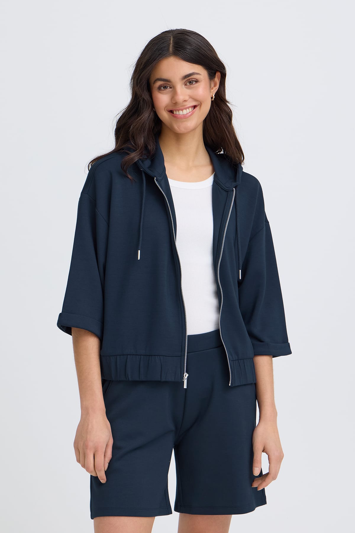 Sweatjacke FRAURORA JA 2 Navy Blazer Sweatjacke Fransa 
