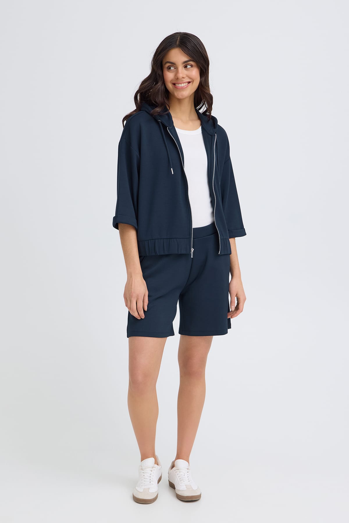Sweatjacke FRAURORA JA 2 Navy Blazer Sweatjacke Fransa 