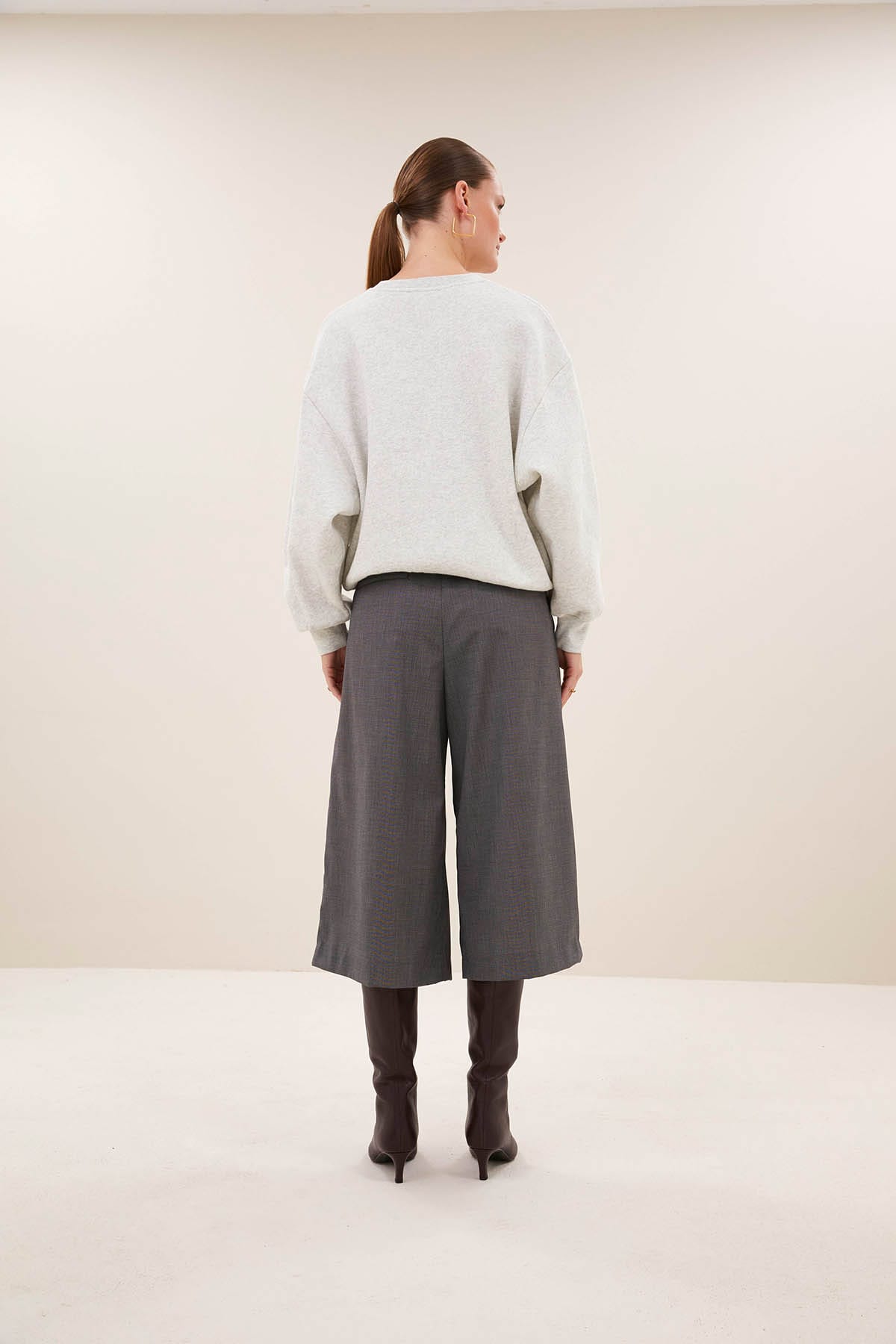 Sweatshirt lili speed light grey melee Sweatshirt By Bar 