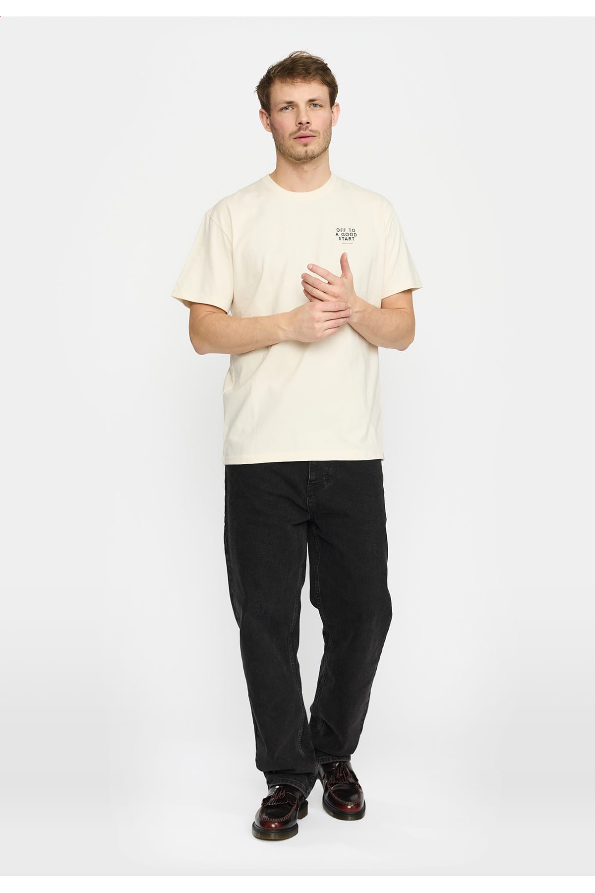 T-Shirt Application Offwhite T-Shirt RVLT Revolution 
