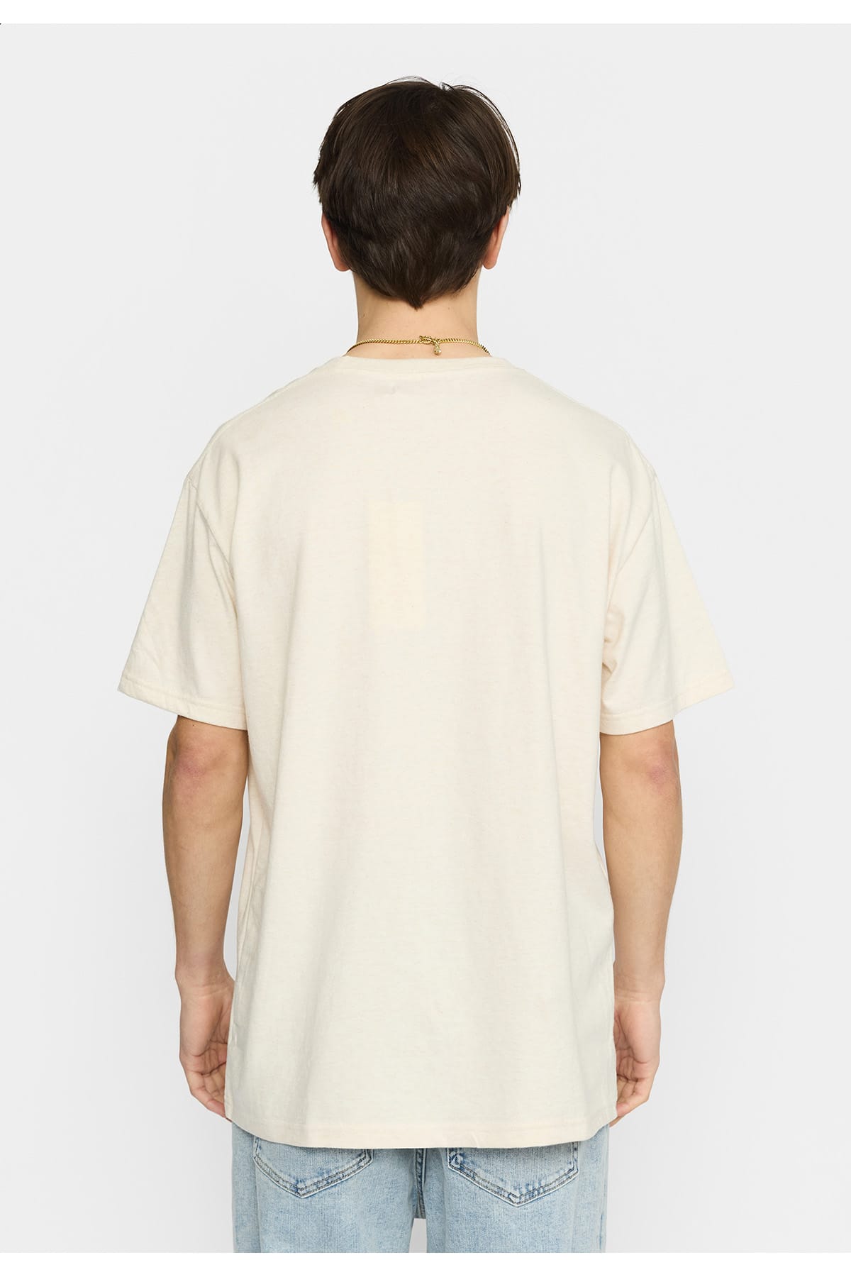 T-Shirt Application T-Shirt Offwhite-melange T-Shirt RVLT Revolution 