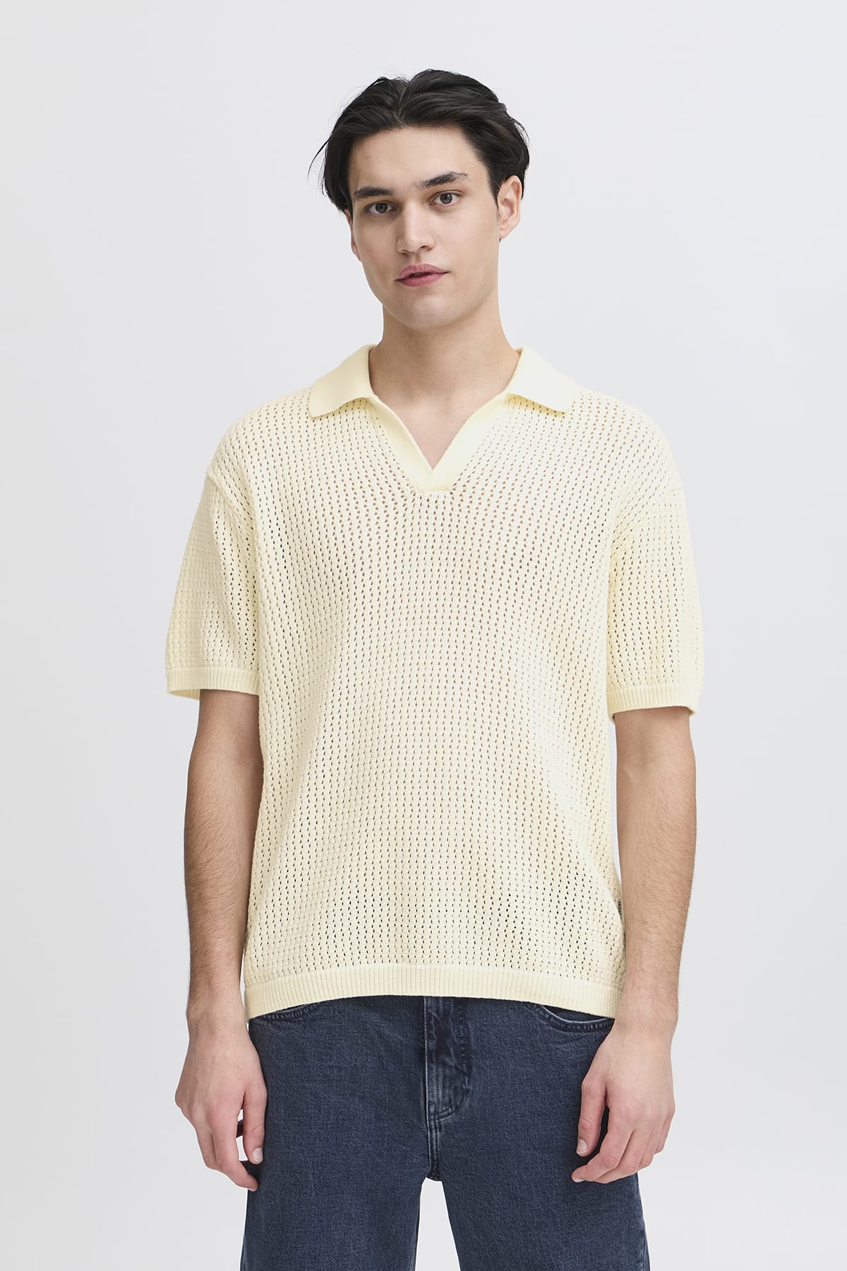 T-Shirt CFEASTON SS structured polo Egret T-Shirt Casual Friday 