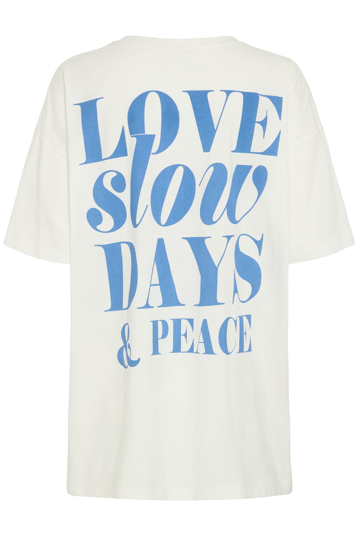 T-Shirt IHKAMILLE OVERSIZE SS CLOUD DANCER/BLUE T-Shirt ICHI 