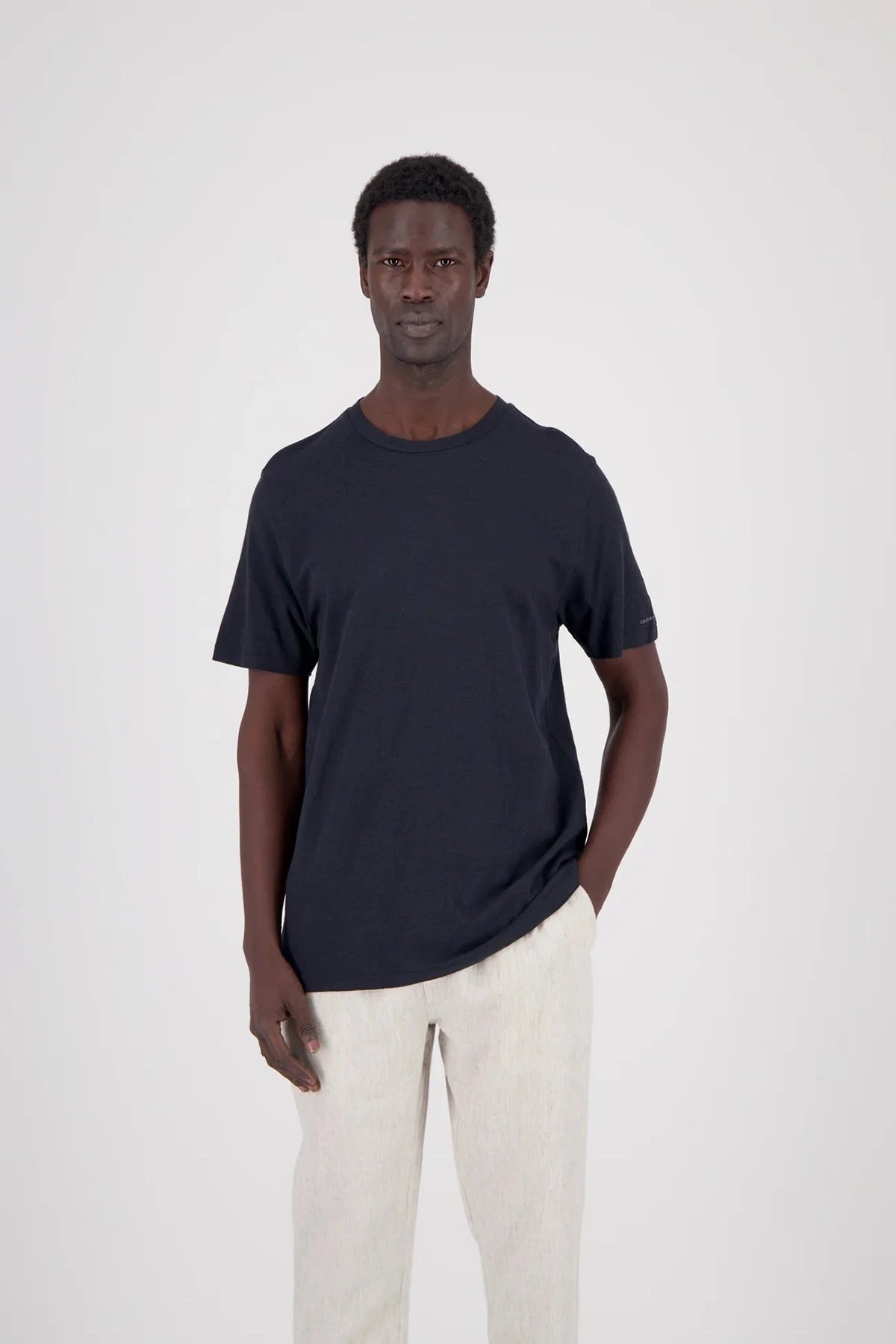 T-Shirt Linen Blend Anthracite T-Shirt Colours&Sons 