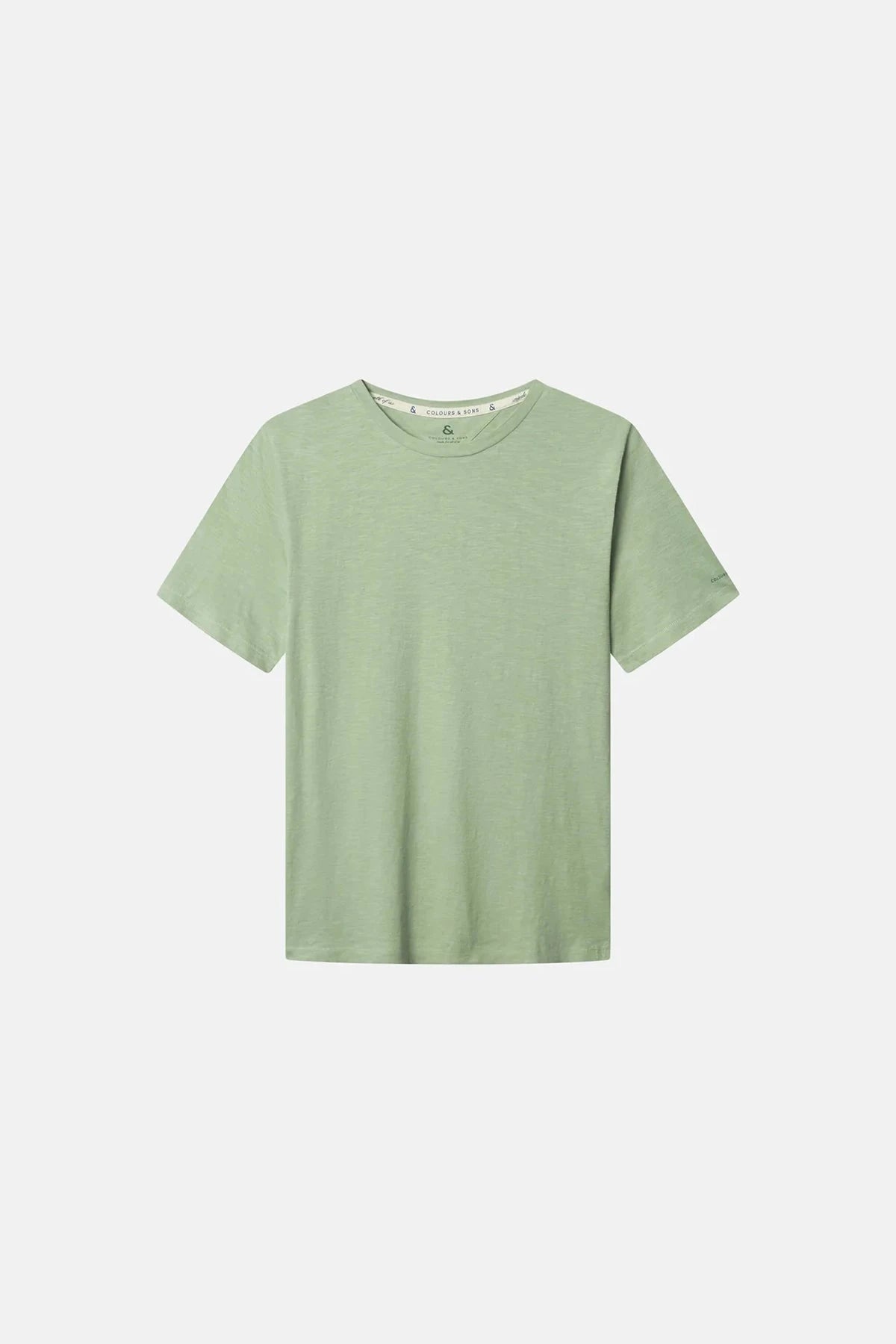 T-Shirt Linen Blend Lime T-Shirt Colours&Sons 