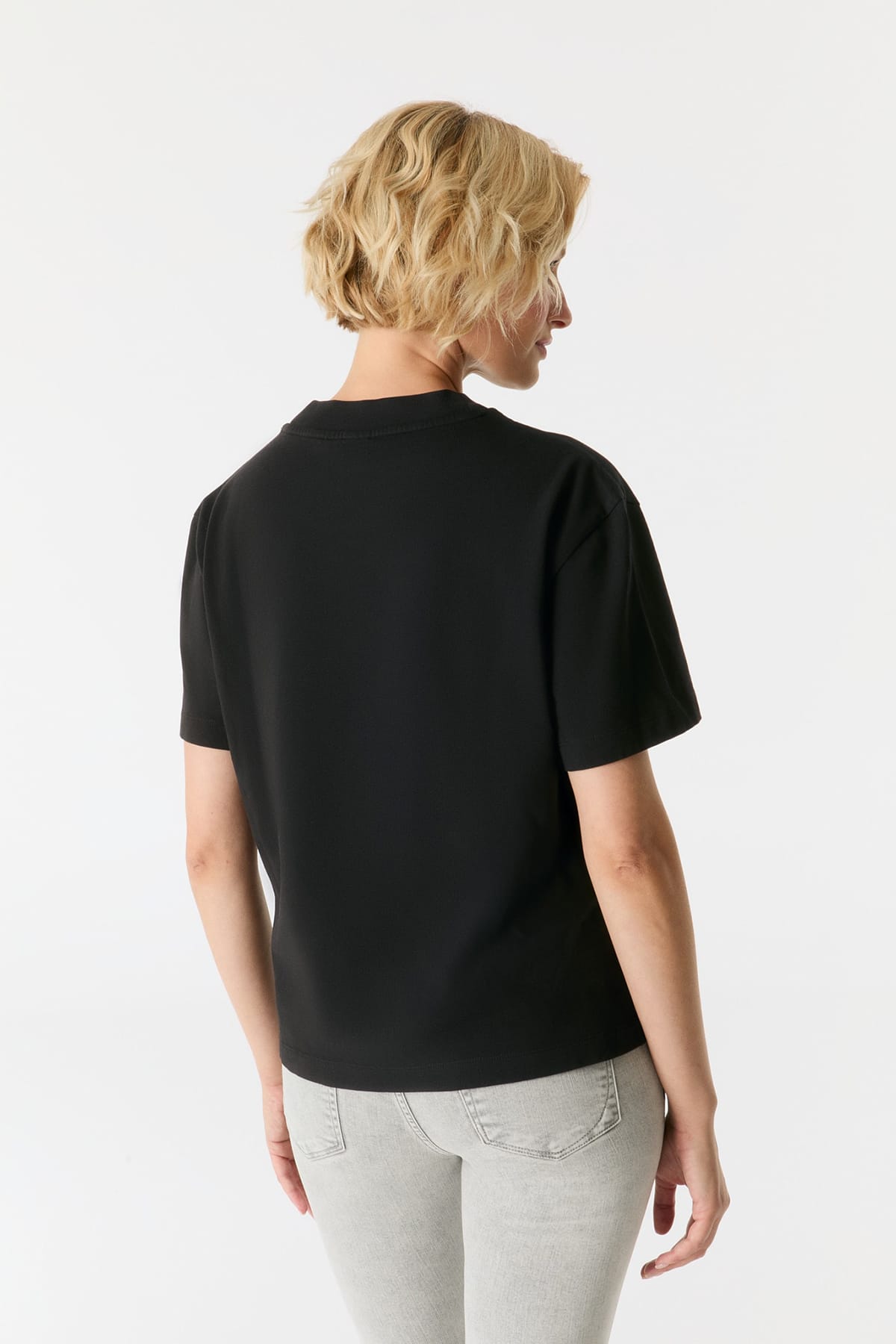 T-Shirt Lucia Black T-Shirt C.O.J - Cup of Joe Denim 