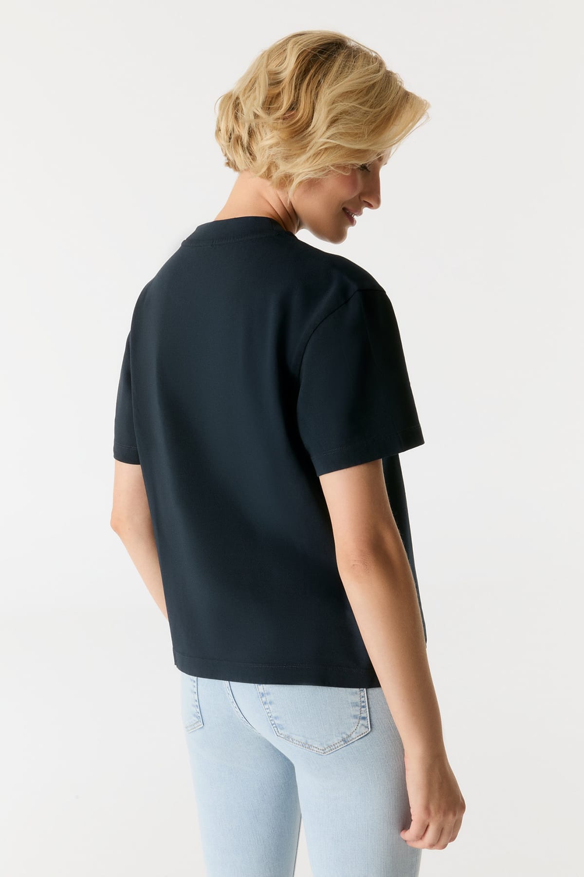 T-Shirt Lucia Navy T-Shirt C.O.J - Cup of Joe Denim 