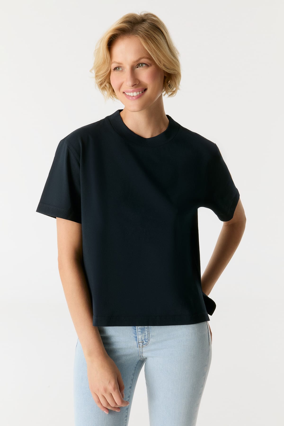T-Shirt Lucia Navy T-Shirt C.O.J - Cup of Joe Denim 