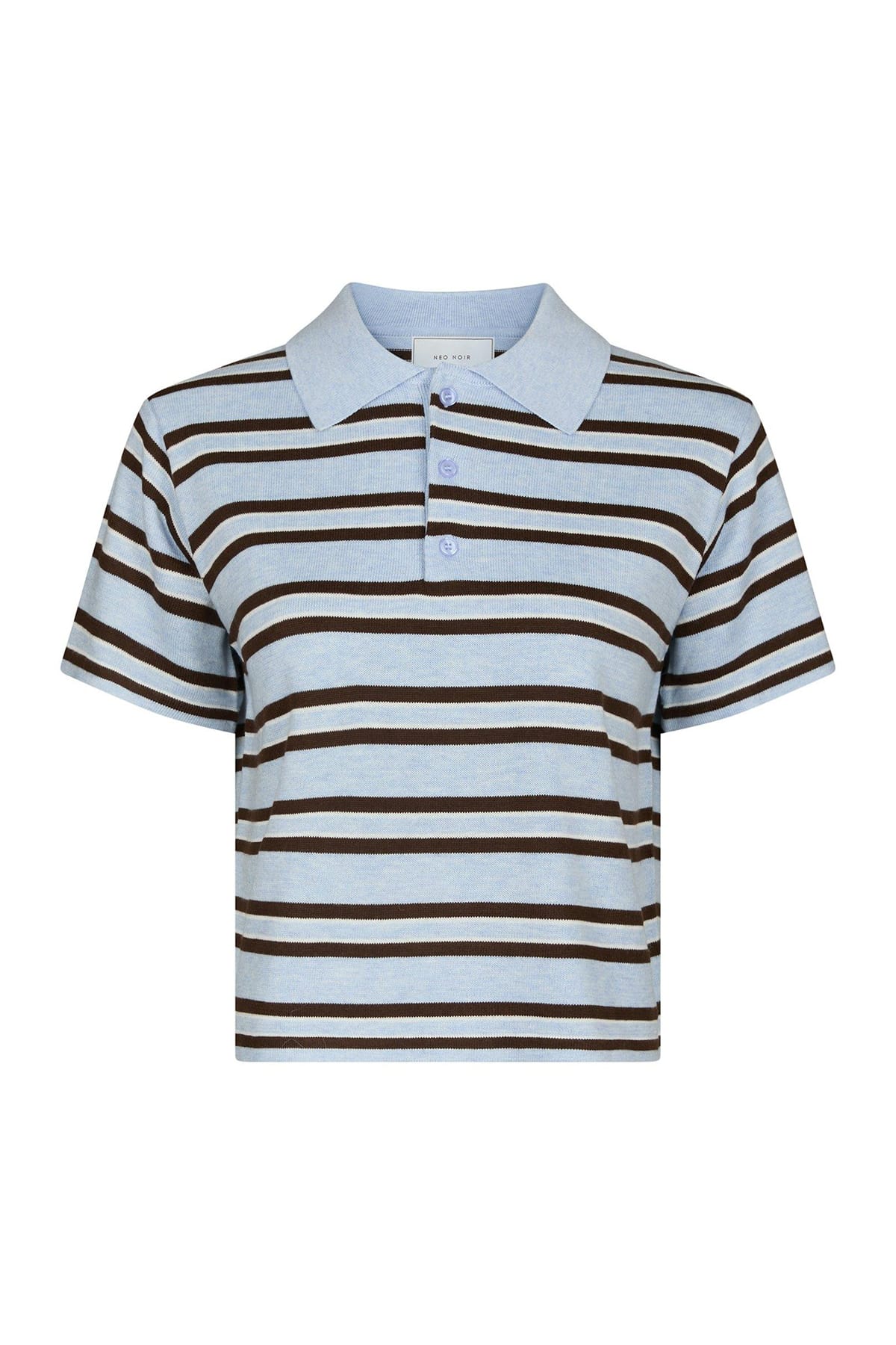 T-Shirt Mulann Polo Knit Light Blue T-Shirt Neo Noir 