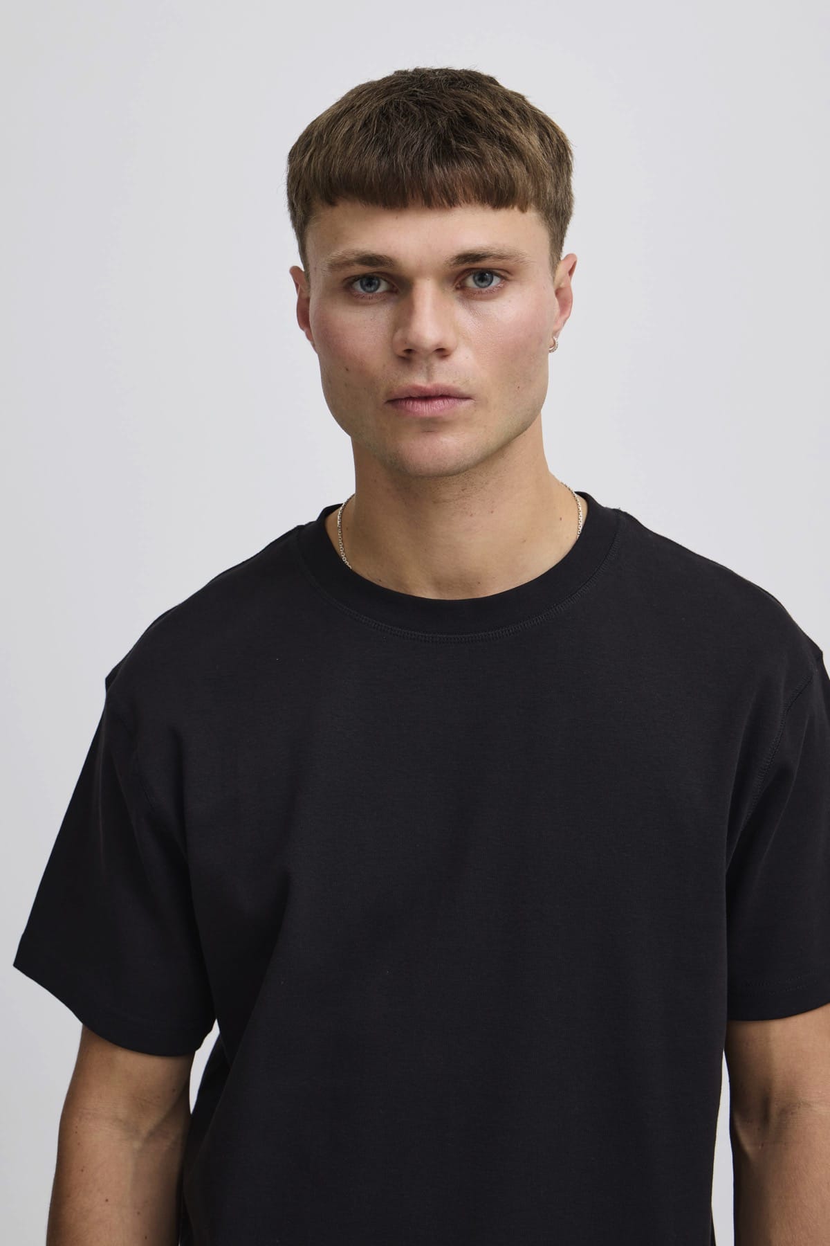 T-Shirt SDDANTON SS True Black T-Shirt Solid 