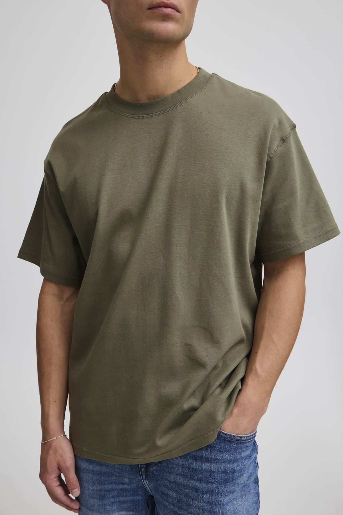 T-Shirt SDDANTON SS Vetiver T-Shirt Solid 