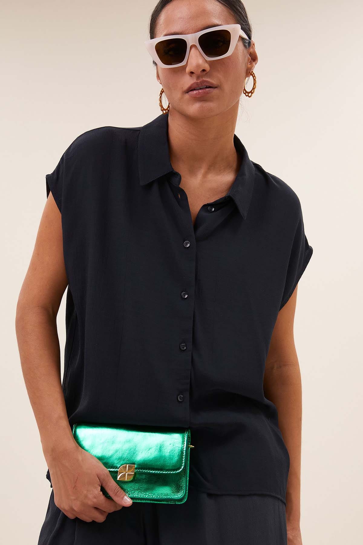 Tasche Loua gloss electric green Tasche By Bar 