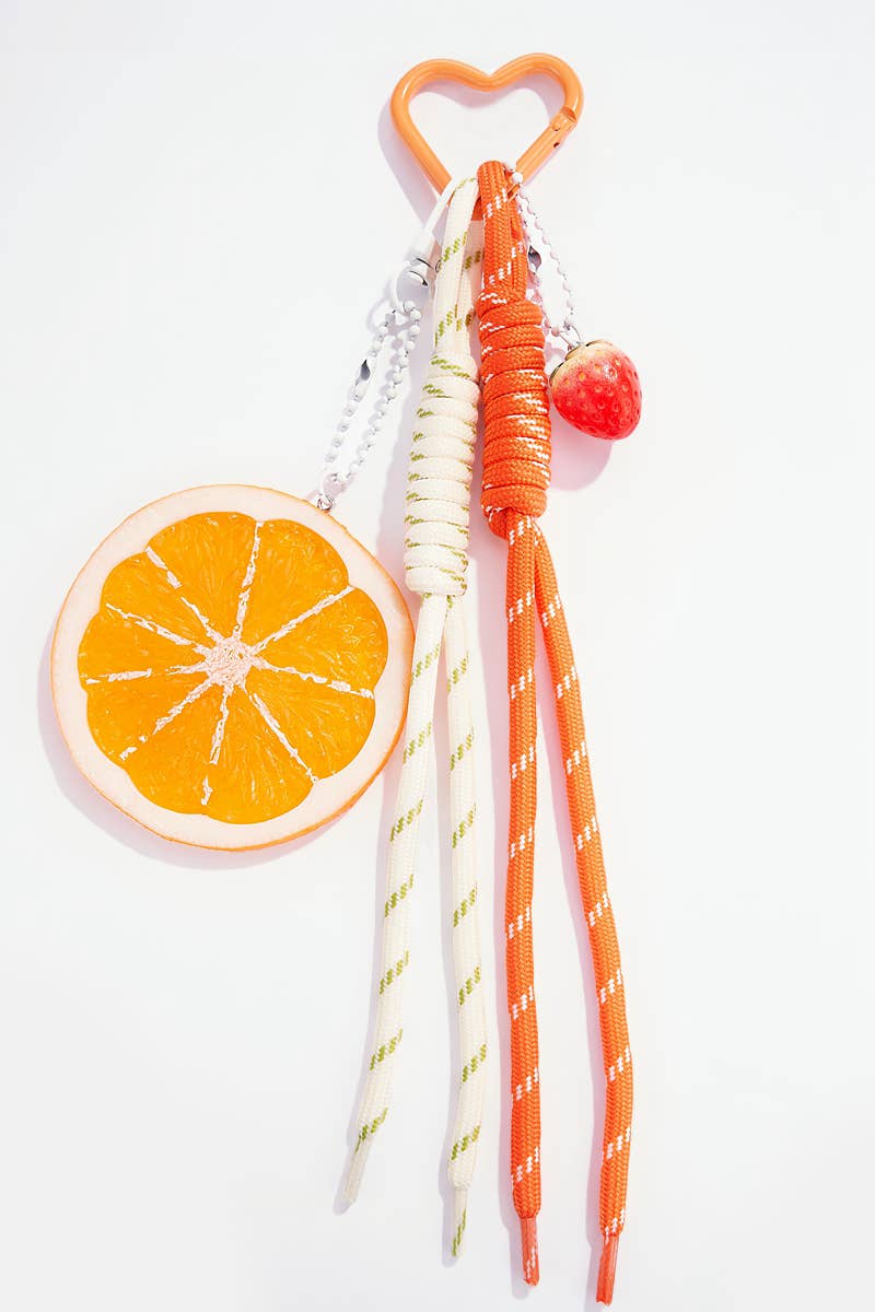 Taschenanhänger und Schlüsselanhänger Früchte PC17: Orange / Synthetisch BYREN | ÉLINE L'ATELIER 