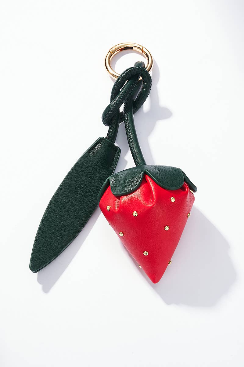 Taschenanhänger und Schlüsselanhänger PC35 Schlüsselanhänger BYREN | ÉLINE L'ATELIER Rot Synthetisch 