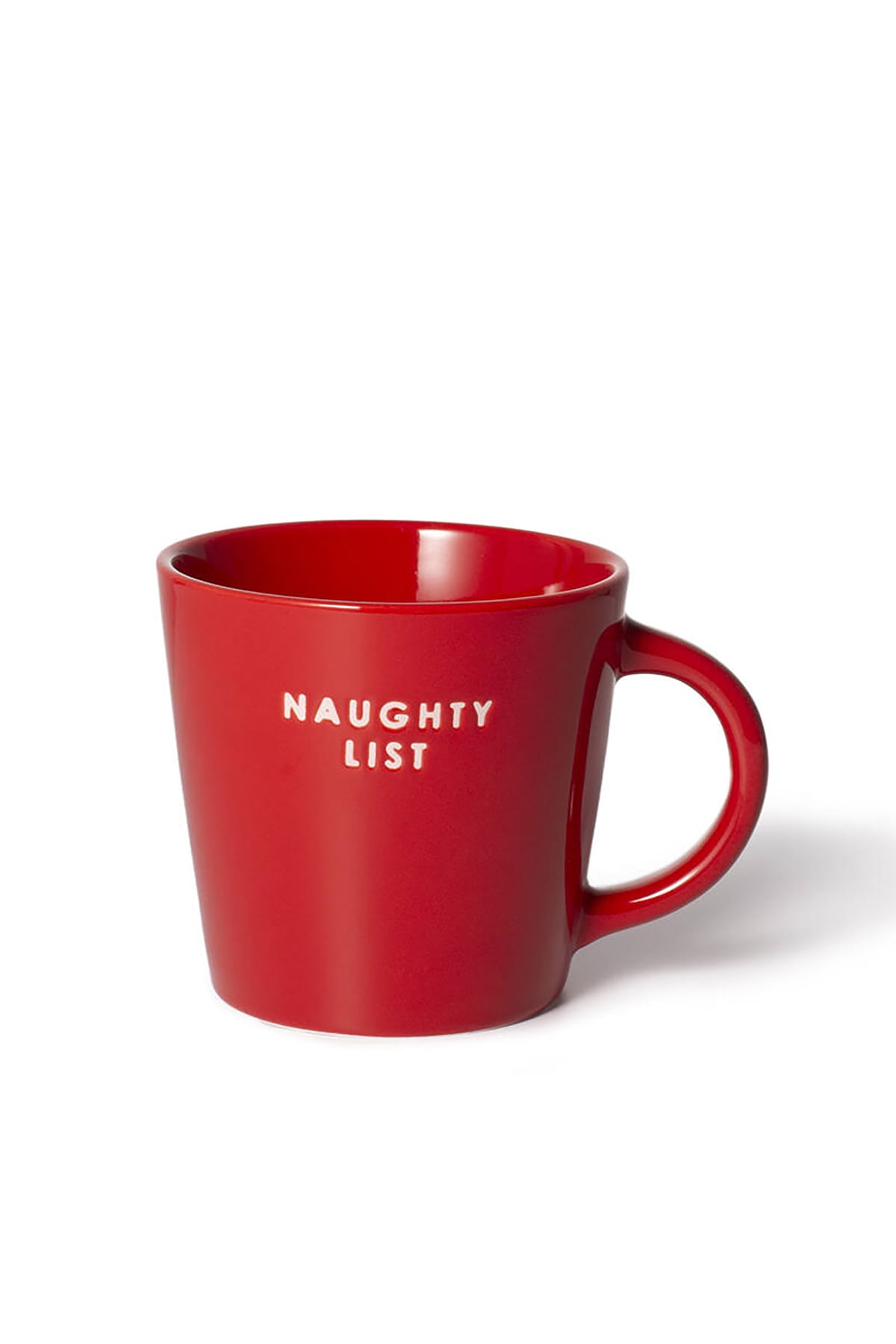 Tasse Ceramic cappuccino cup NAUGHTY LIST red 250ml Tasse Vondels 