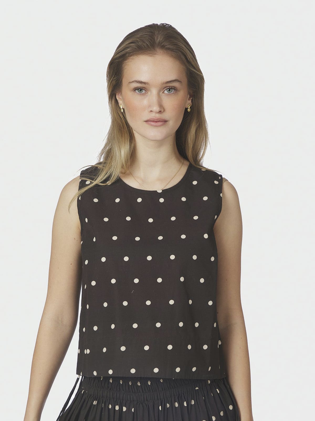 Top Polly Dot Top Dark brown Top Neo Noir 