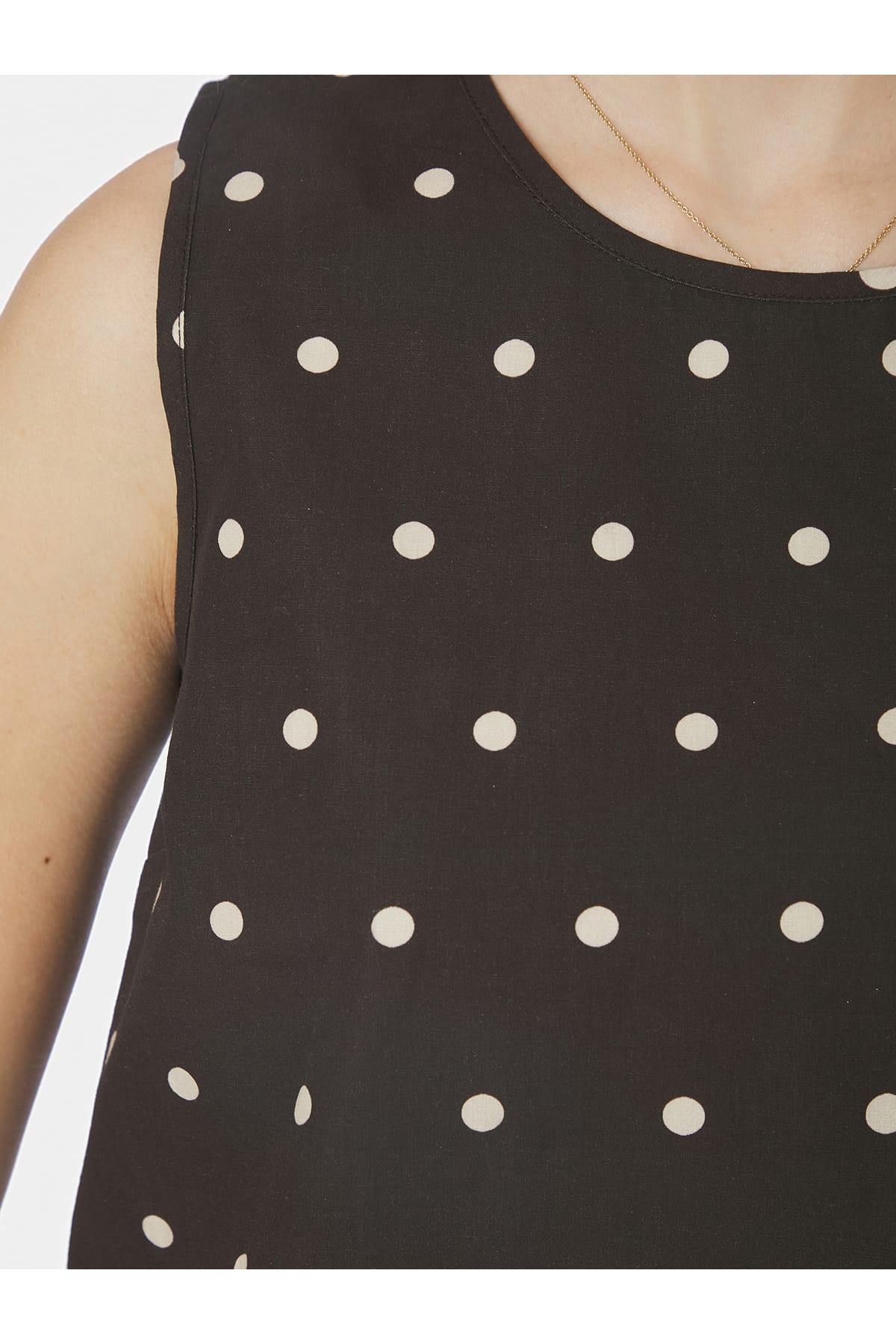 Top Polly Dot Top Dark brown Top Neo Noir 