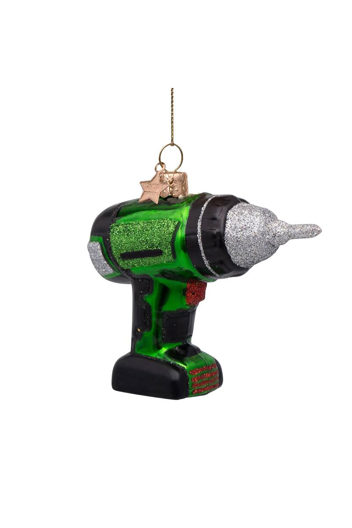 Weihnachtsbaumschmuck Ornament glass green drill machine Weihnachtsbaumschmuck Vondels 