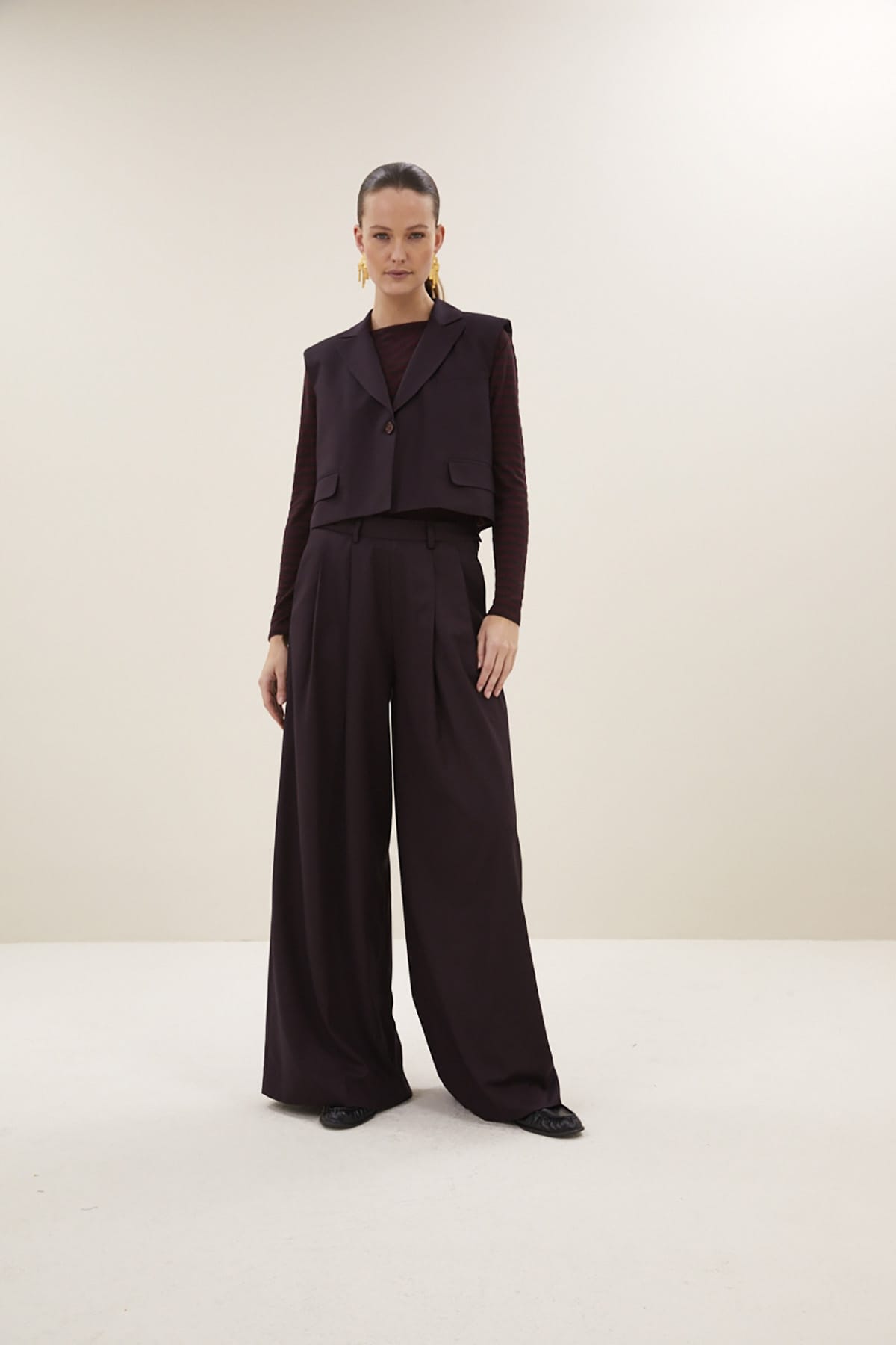 Weste bobi gilet dark wine Weste By Bar 