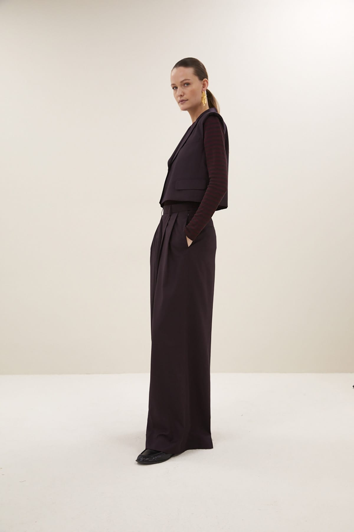 Weste bobi gilet dark wine Weste By Bar 