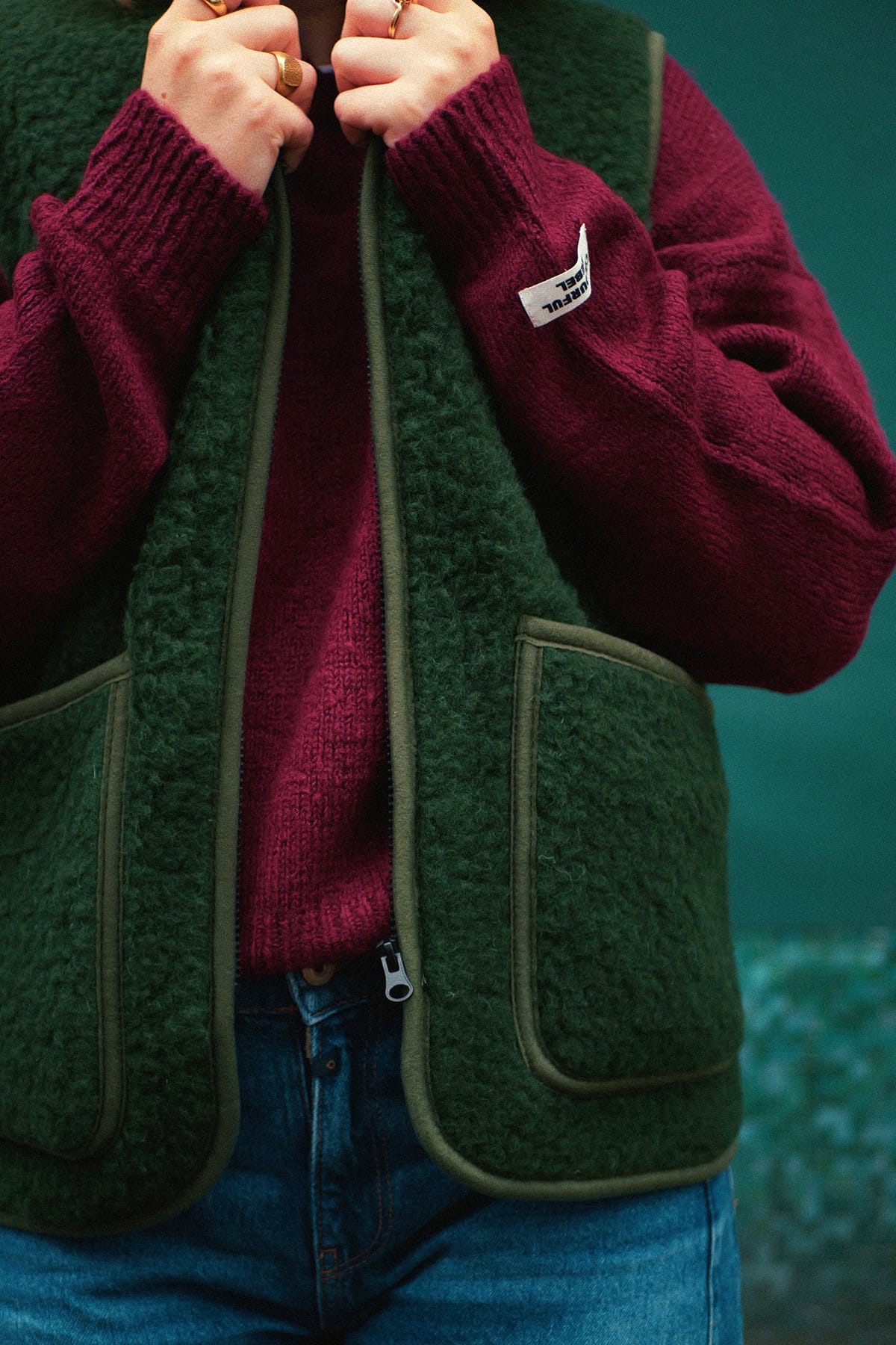 Weste Pepitko Pocket Dark Green Weste Coldbreaker 