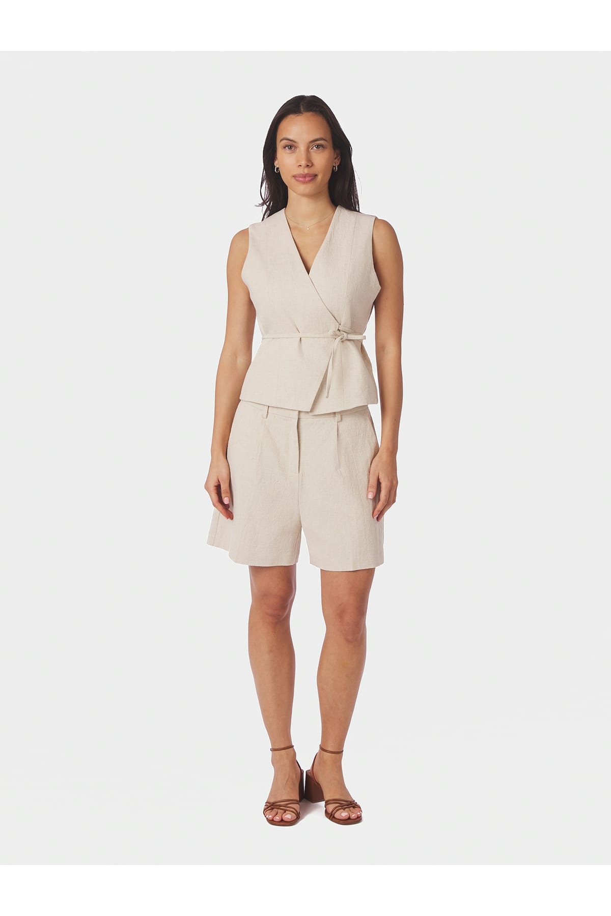 Weste Samara Ramie Waistcoat Natural Weste Neo Noir 