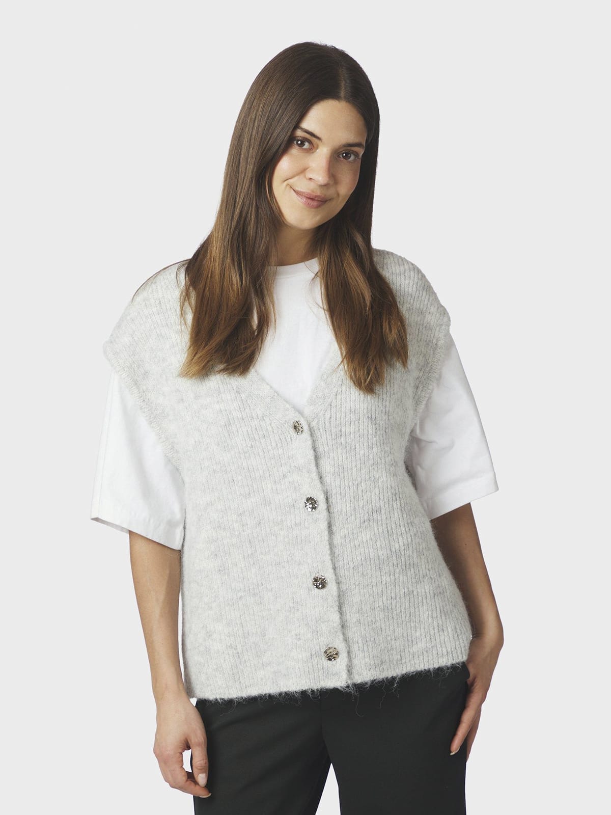 Weste Xandra Knit Light grey Weste Neo Noir 